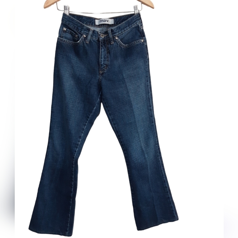 Mavi women jean Molly Flare low rise zip fly in size 27/32 - Picture 6 of 7